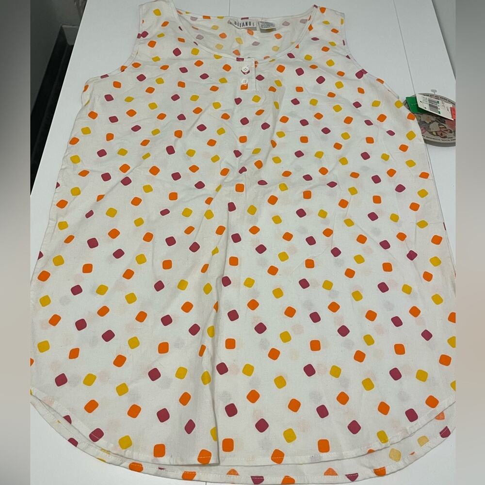 Gitano Brand Vintage Polka Dot Top Women Size Medium NWT Tank Top